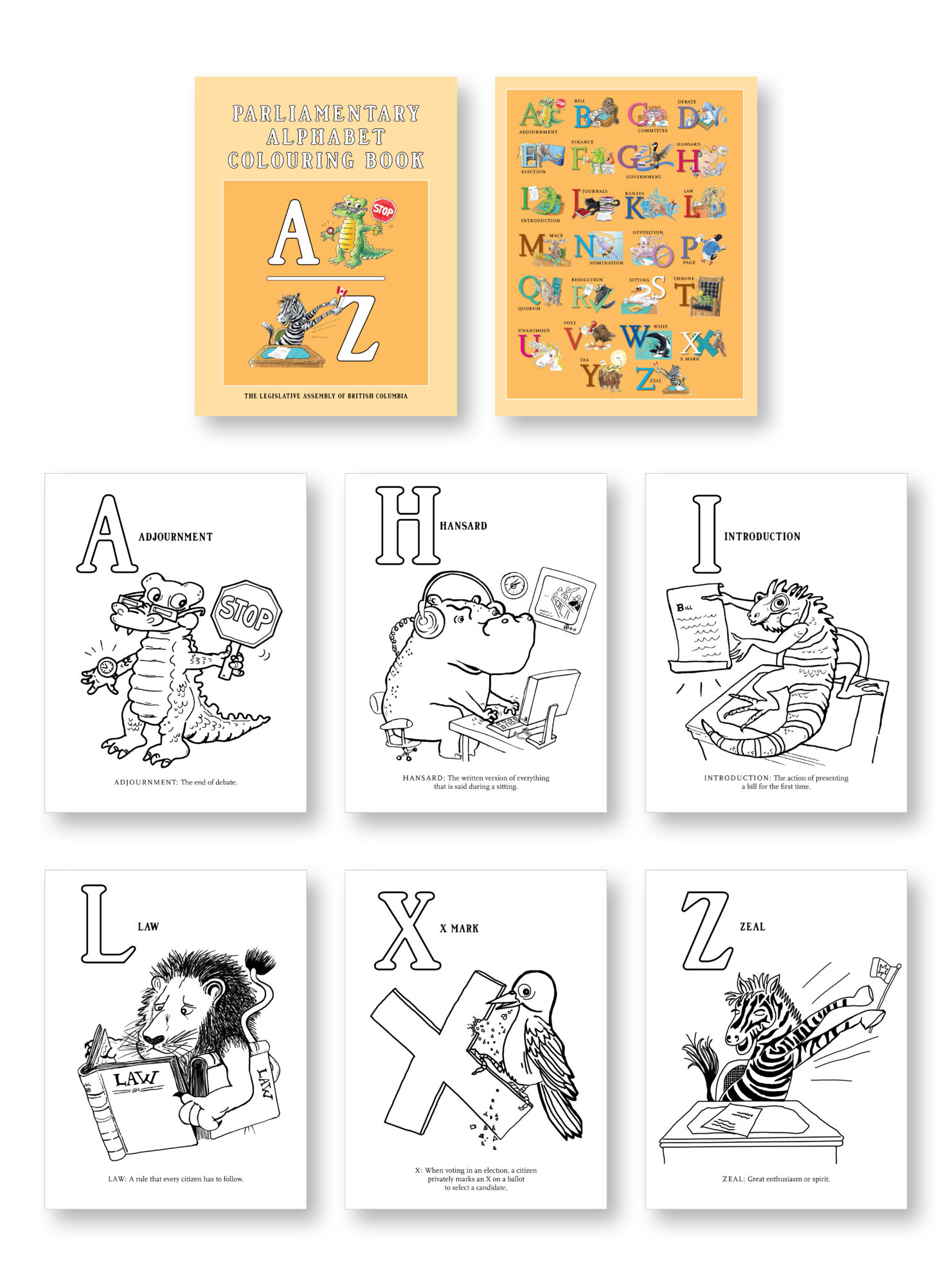 Legislative Assembly of British Columbia - Children's ABC Colouring Book